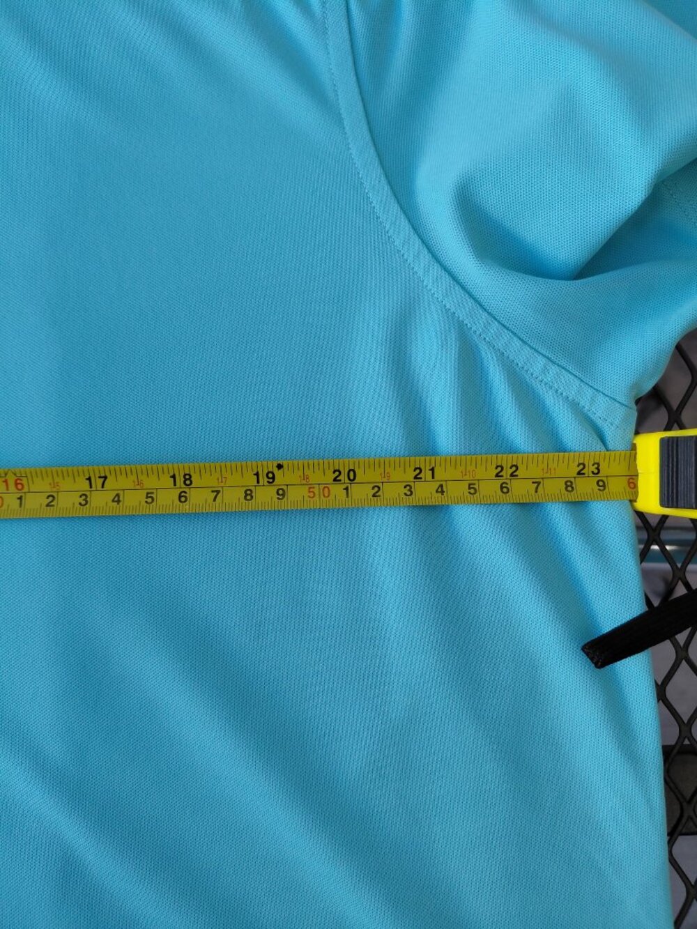 G/FORE Golf Polo Shirt Light Blue Teal Button Collar Men’s XL Performance Golf - Picture 5 of 6